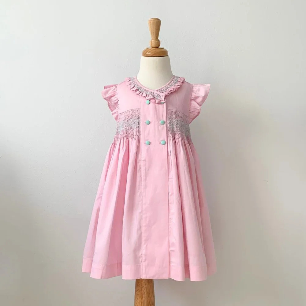 NWT Pretty Girls Smocked Dress Spanish Style Birthday Princess Boutique 3T